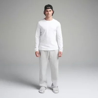 White MENS CLASSIC LONG SLEEVE T-SHIRT