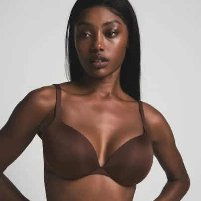 brown TEARDROP PUSH-UP BRA